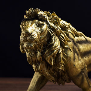 Bán Buôn Tùy Chỉnh Nhà Văn Phòng Máy Tính Để Bàn Động Vật Bức Tượng Bắc Âu Trang Trí Hiện Đại Nhựa Sư Tử Vua 3D Bức Tượng Nhỏ Điêu Khắc - Product Image 3