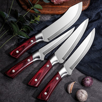 Couteau à désosser style TikTok ; Lame en acier 4C13 de 185 mm, exceptionnellement tranchante pour boucherie, découpe de viande et portionnement en abattoir