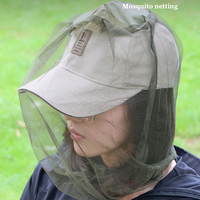 Sombrero de malla táctico personalizado de fábrica para caza al aire libre, mosquitero, protección facial, equipo a prueba de abejas para camping y senderismo
