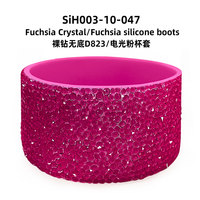 Nouvelle base en silicone avec strass pour gobelets de 12 à 24 oz, protection antidérapante scintillante pour le fond des tasses