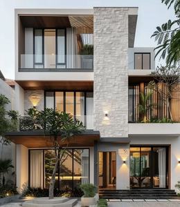 Bon marché petite villa basse de luxe de 4 chambres à coucher maison moderne modulaire isolée thermiquement pour appartement cottage préfabriqué - Product Image 2