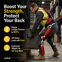 Exosquelette passif de soutien à la charge, combinaison d'exosquelette de levage pour l'entraînement en salle de sport et les exercices de musculation lourde