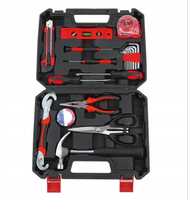 Kit d'outils ménagers, ensemble d'outils à main avec boîte à outils, kit d'entretien domestique personnalisable, kit d'outils essentiels pour la maison, outils robustes