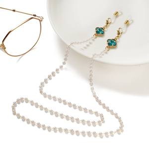 Cadena para <span class=keywords><strong>Gafas</strong></span> de Metal con Cristales de Trébol 2023, Cordón para <span class=keywords><strong>Gafas</strong></span> Ópticas para <span class=keywords><strong>Mujer</strong></span> - Product Image 2