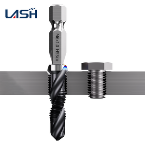 Fresa <span class=keywords><strong>a</strong></span> spirale M35 in cobalto composito, 1 pezzo, per foratura, maschiatura e svasatura, HSS-Co, rivestita in stagno, per metallo - Product Image 4