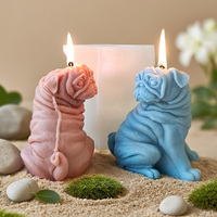 J10-317 éléphant arôme bougie Silicone moule bricolage Animal plâtre ornement à la main bougie broyeur