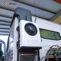 Vente directe d'usine 12 volts 24 volts de climatiseur de stationnement de camion divisé système de CA électrique semi alimenté par batterie pour camion