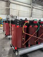 Transformateur sec à haute isolation ignifuge conforme à la norme IEC pour utilisation intérieure triphasée, 50Hz Cuivre 10KVA 30KVA