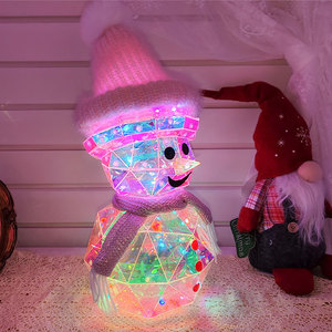 Vente en gros bon marché LED lumineuse décorée <span class=keywords><strong>de</strong></span> veilleuses <span class=keywords><strong>de</strong></span> Noël <span class=keywords><strong>bonhomme</strong></span> <span class=keywords><strong>de</strong></span> <span class=keywords><strong>neige</strong></span> clignotant avec des lumières <span class=keywords><strong>de</strong></span> nez rouges lumières <span class=keywords><strong>de</strong></span> fête du Nouvel An - Product Image 3