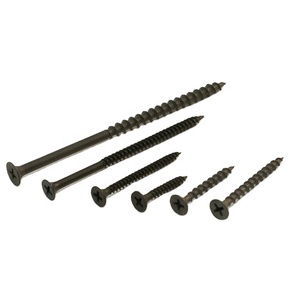 Vis à cloison sèche à tête trompette, filetage grossier, en acier, finition phosphatée noire, C1022A - Product Image 3