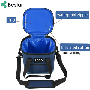 अनुकूलित 600 डी टीपू वाटरप्रूफ पोर्टेबल हल्के इन्सुलेट सॉफ्ट कूलर लंच बैग 12-पिकनिक के लिए 1-दिन बर्फ प्रतिधारण - Product Image 3
