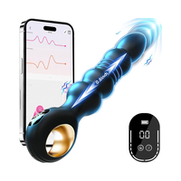 Vibromasseur anal vibrant réglable, perles anales, masseur de prostate, jouet sexuel en silicone pour hommes et femmes