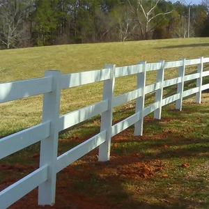 用于牧场骑马场和稳定领域的坚固PVC 3轨马围栏制造商直销 - Product Image 2