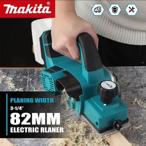 Outils électriques réglables à une main, profondeur de coupe pour le rabotage du bois et la finition des bords, raboteuse électrique sans fil <span class=keywords><strong>Makita</strong></span> sans balais - Product Image 6