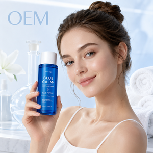 โทนเนอร์น้ำทองแดงเปปไทด์สีฟ้า OEM ผลิตภัณฑ์บำรุงผิวหน้า เอสเซนส์เติมความชุ่มชื้น ผลิตภัณฑ์ดูแลผิว แบรนด์สั่งทำได้ - Product Image 1