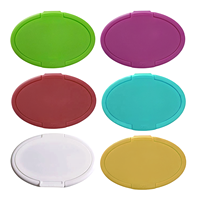 Emballage de bouteilles de lingettes humides en plastique avec couvercle à clapet anti-poussière et languette de traction, couvercle pour lingettes humides en PP et nitrile