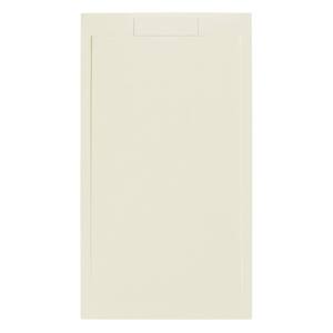 Plato de Ducha Rectangular Beige Moderno Euphoria de 80x120cm, Forma de Diamante, Acrílico y Fibra de Vidrio para Baños y Duchas de Hotel - Product Image 1