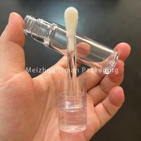 ISMAN Vente en gros – Tube de brillant à lèvres transparent 8 ml avec grand applicateur, emballage vide pour gloss transparent, flacon de correcteur personnalisable avec logo