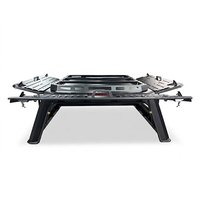 Couverture de benne rigide en aluminium robuste personnalisable, couvercle de benne de camionnette étanche et verrouillable, capot en aluminium massif