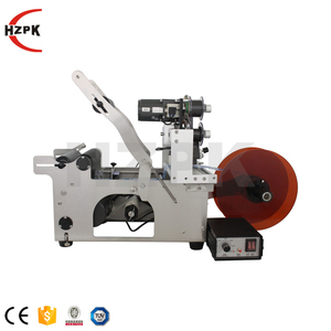HZPK mt-50 etichettatrici per etichette adesive per bottiglie di vino in vetro rotondo da tavolo per barattoli con stampante per data - Product Image 3