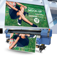 Imprimante grand format 3,2 m Konica Minolta 512i avec tête d'impression pour bâche PVC, toile, publicité extérieure, machine d'impression à solvant