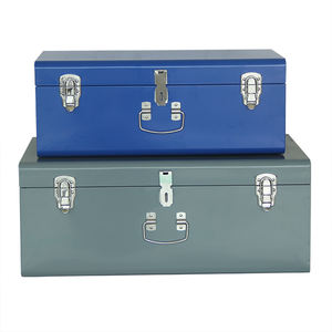 ヴィンテージ風スチール製収納トランクボックス（2個セット） - Product Image 4