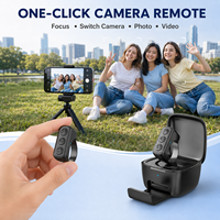 Telecomando ad Anello per Fotocamera per Foto, Selfie, Video, Scorrimento TikTok per Creatori di Contenuti, Accessorio Universale per Smartphone e Tablet