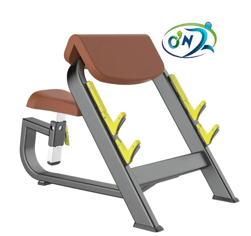 ONT-N034 adjustable bench arms strength fitness gym equipment seated preacher curl for commercial