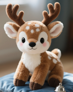 Peluche Cerf de Noël Mignon, Faon en Coton Rembourré, Idéal pour la Décoration des Fêtes, Chambre d'Enfant ou Cadeau Sous le Sapin - Product Image 6