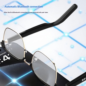 [<span class=keywords><strong>Traduction</strong></span> IA] GT13 pour lunettes à verres photochromiques, contrôle tactile, monture PCABS, écoute musicale, protection UV, intelligent - Product Image 5