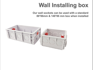 Venta al por mayor 86mm 146mm Single Double PC Wall Surface Mount Switch Socket MK Box - Product Image 2