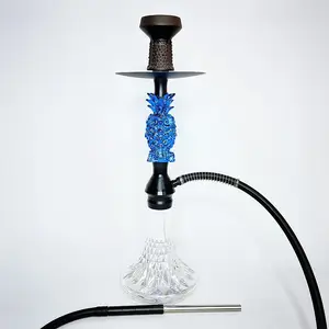 Top sale 52cm China-hooka Cartoon Pineapple Owl Howl Single Pipe Hookahs Set turkish shisha