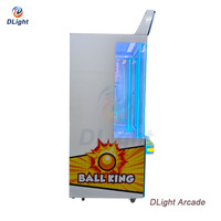 Machine de jeu d'arcade de basket-ball Ball King, à monnayeur, avec écran LCD et système de rédemption de prix