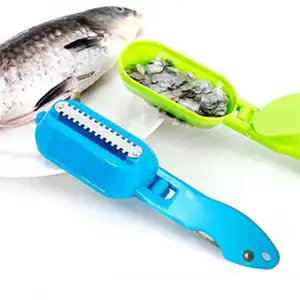 Limpiador y pelador de cuchillos de pescado, utensilios de cocina, raspador útil, cepillo de piel de pescado, espátula, cepillo de pesca, accesorios de cocina