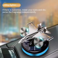 Diffuseur d'huiles essentielles pour voiture, diffuseur d'arômes automatique à énergie solaire, gel parfumé solide, machine à nuages, avion de chasse, aromathérapie, parfum