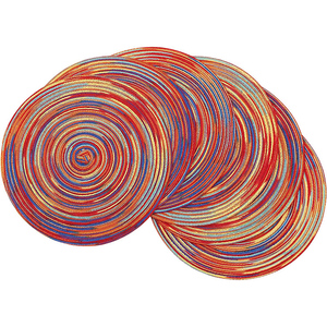 Napperons modernes et accents de table en cercle de coton minimalistes - Product Image 1