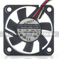 ADDA 5V 24V 48V DC12V 0.08A AC EC 4010 40X40X10MM 4CM Vitesse CPU Mesure Roulement À Billes Commutateur Silencieux AD0412MB-G76 Ventilateur De Refroidissement