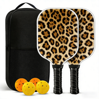 Raquette de pickleball légère en fibre de verre, noyau de 13 mm, technologie de mousse EVA sur les bords, contrôle, puissance, équilibre pour les professionnels