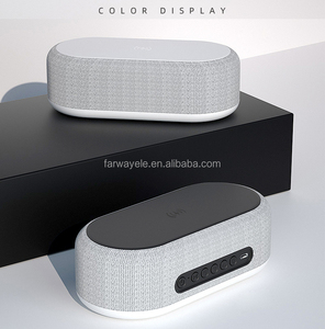 Desk &amp; Table LED Digital <strong>Alarm</strong> <strong>Clock</strong> <strong>with</strong> 15W Wireless Charger BT Speaker Ambient <strong>Nightlight</strong> Temperature - Product Image 5