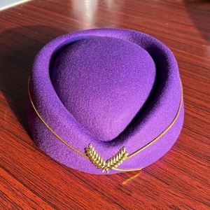 Women's Air Hostess Stewardess <b>Beret</b> Hat Formal Uniform Four Seasons Adjustable Parties Costume Accessory Polyester 56-58CM Usa - Product Image 3