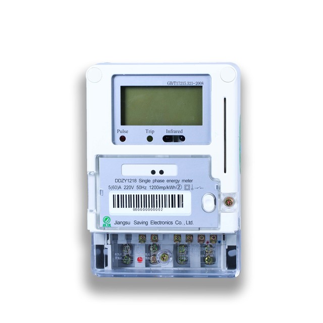 Single-Phase Smart Electricity Meter for Home Use with IC Card Remote Reading Wattmeter with GPRS RS485 NB-IoT