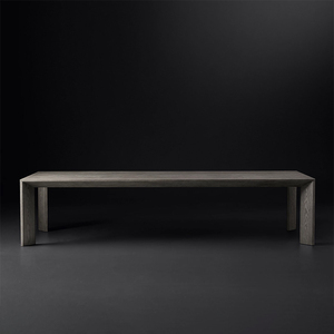 Amerikaanse Stijl Eetkamer Sets Minimalistische Houten Eettafel Moderne Zwarte 12 Zits Eettafel - Product Image 2