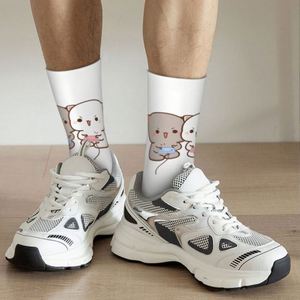 Calcetines Personalizados para Parejas, Diseño Mochi Cat Peach y Goma, Antibacterianos, Cálidos, Divertidos y Originales, para Hombre y Mujer, Suministro ODM - Product Image 5