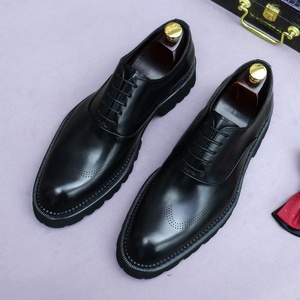 Zapatos Británicos para Hombre - Cuero de Grano Entero, Zapatos con Suela Gruesa y Elevada, Zapatos de Vestir de Cuero Genuino, Directo del Fabricante - Product Image 6