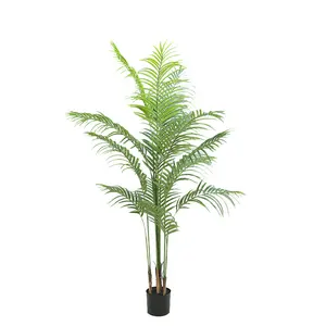 180CM yeşil bitki Phoenix kuyruk ayçiçeği ağaçları yapay plastik palmiye ağacı bahçe kapalı dekor bonsai