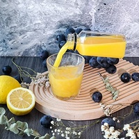 Bouteilles de jus de 8 oz, 12 oz, 16 oz avec bouchons, bouteilles de jus en plastique transparentes, vides, réutilisables, bouteilles d'eau jetables, contenants pour boissons