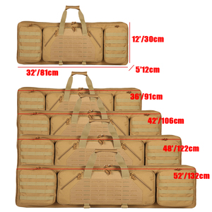 <span class=keywords><strong>Sac</strong></span> à double arme tactique de 32 pouces, 36 pouces, 42 pouces, 48 pouces, 52 pouces avec fermeture éclair verrouillable, chasse en plein air, Molle, tir, <span class=keywords><strong>sac</strong></span> de transport pour fusil long, <span class=keywords><strong>sac</strong></span> à bandoulière - Product Image 1