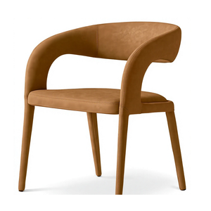 Sedia <span class=keywords><strong>da</strong></span> <span class=keywords><strong>Pranzo</strong></span> Moderna di Alta Qualità, Comoda Poltrona di Lusso <span class=keywords><strong>in</strong></span> <span class=keywords><strong>Pelle</strong></span> con Schienale Aperto per Hotel e Appartamenti - Product Image 1