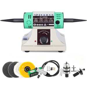 Moteur de <span class=keywords><strong>tour</strong></span> d'établi SP-5006B 350W, machine de polissage et de lustrage pour bijoux, tube flexible 0,6-6mm, 10000 tr/min, polisseuse et meuleuse pour bijoux - Product Image 1