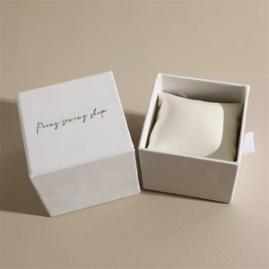 Custom Logo Printed Watch <b>Box</b> With Suede Lining And Pull Out Tray <b>For</b> Luxury Timepieces - Product Image 1